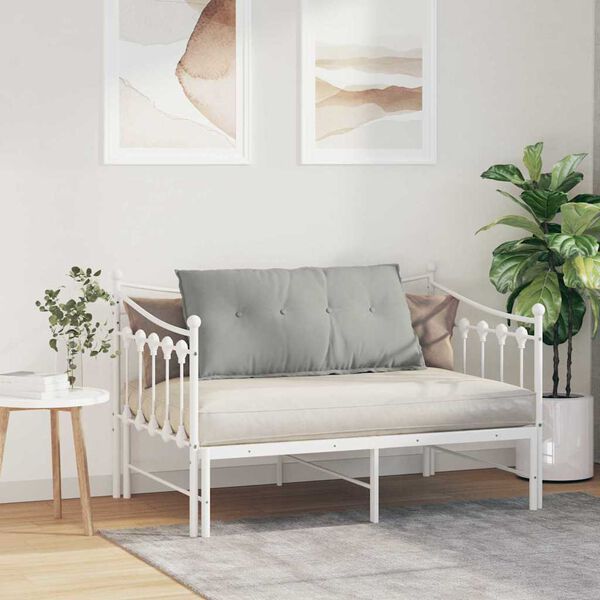 vidaXL Poglavni vzglavnik Svetlo siva 100 x 50 cm Mikrofiber tkanina