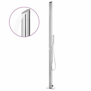 vidaXL Vrtni tu&scaron; 220 cm nerjaveče jeklo