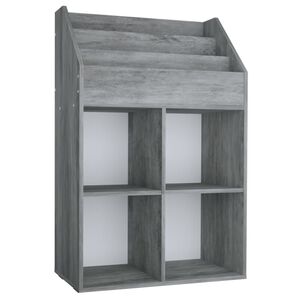 vidaXL Otro&scaron;ko stojalo za revije beton. sivo 71x30x114 cm iverna pl.