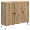 vidaXL Strani &scaron;al Artisan hrast 89 x 34,5 x 80 cm Inženirski les