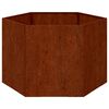 vidaXL Cvetlično korito zarjavelo 60x60x45 cm corten jeklo
