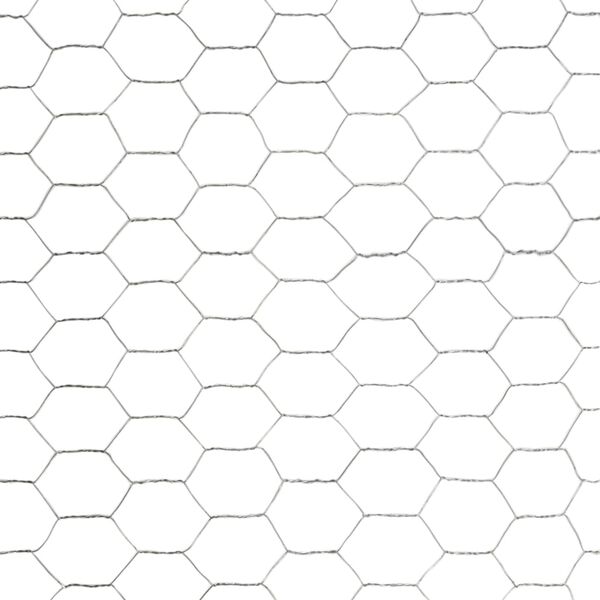 vidaXL Žična mreža za ograjo pocinkano jeklo 25x1,2 m srebrna