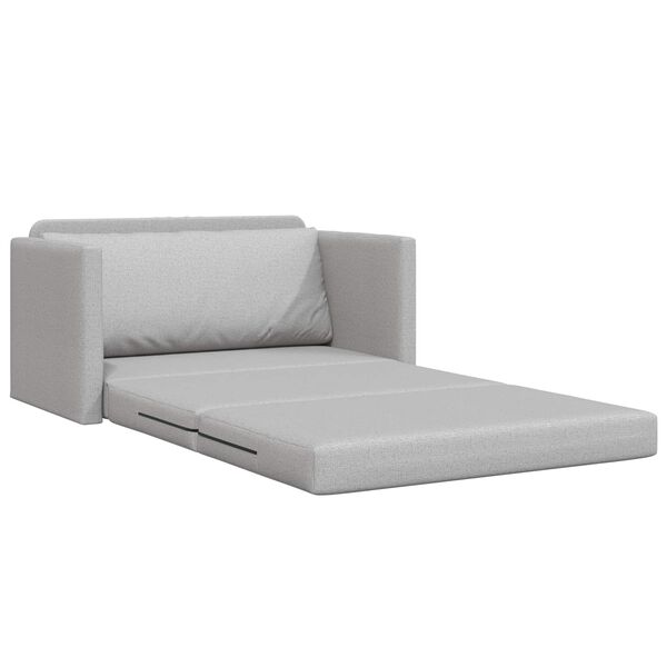vidaXL Sofa postelja 110cm Oblačno siva blago