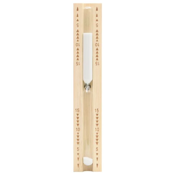 vidaXL Pe&scaron;čena ura za savno 15-minutna trdna borovina