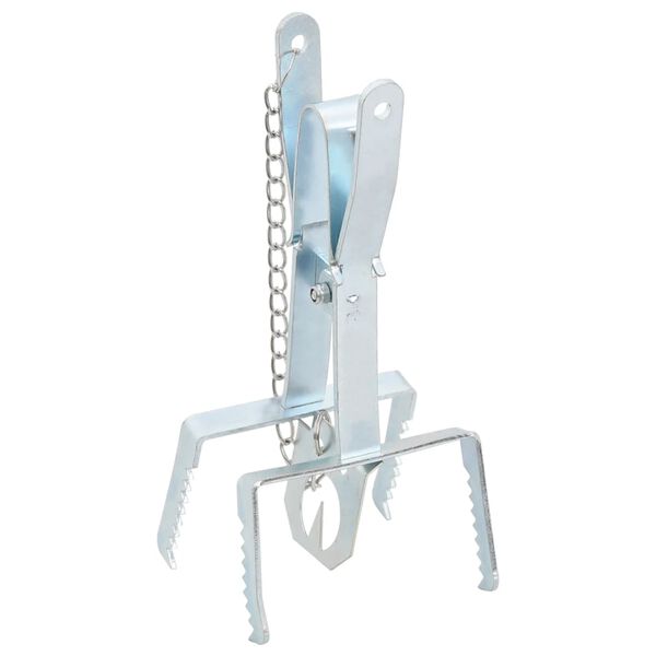 vidaXL Past za krte 5 kosov srebrno pocinkano jeklo