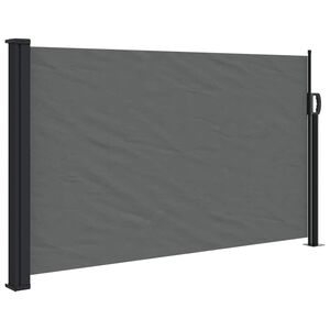 vidaXL Zložljiva stranska tenda antracitna 117x300 cm