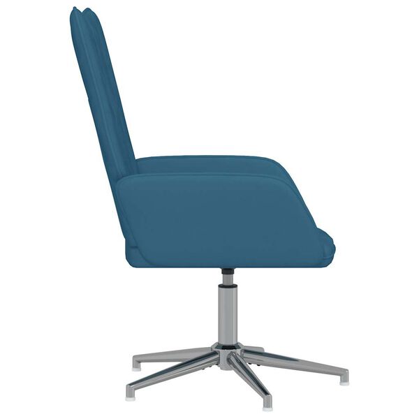 vidaXL Stol za spro&scaron;čanje moder žamet