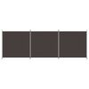 vidaXL Paravan 3-delni 525x180 cm rjavo blago