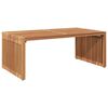 vidaXL Vrtna stranska miza Rjava 90 x 50 x 36 cm Trden tikov les