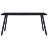vidaXL Jedilna miza črna 180x90x75 cm kaljeno steklo
