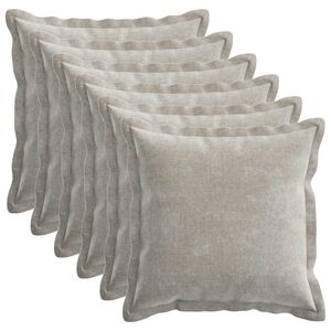 vidaXL Prevleka za blazino 6 kos HOUTEN Svetlo siva 30 x 30 cm