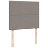 vidaXL Box spring postelja z vzmetnico taupe 120x190 cm blago