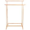 vidaXL Stojalo za oblačila 2 kosa trdna hrastovina
