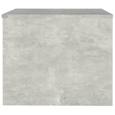 vidaXL Klubska mizica betonsko siva 80x50x40 cm inženirski les