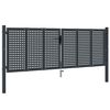vidaXL Vrtna vrata antracit 300x100 cm jeklo