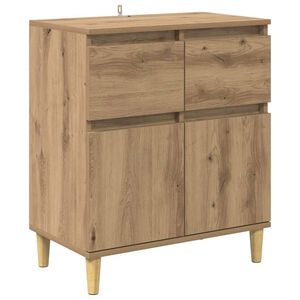 vidaXL Strani &scaron;al Umetni hrast 60 x 35 x 70 cm Inženirski les