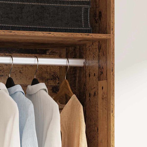 vidaXL Garderobna omara Star les 50 x 50 x 200 cm Konstruiran les