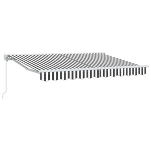 vidaXL Okvir tende Antracitna in bela 250 x 200 cm