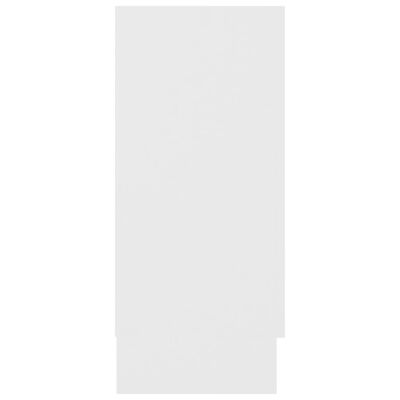 vidaXL Komoda bela 120x30,5x70 cm iverna plošča