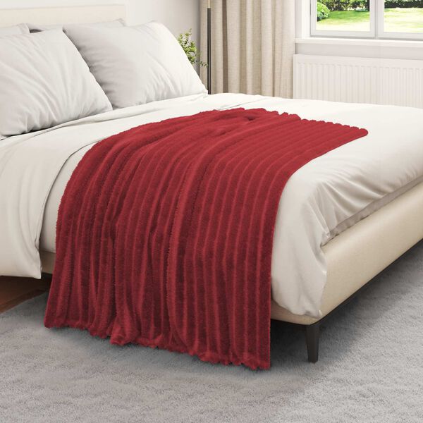 vidaXL Obloge 6 pcs Bordeaux rdeča 150 x 130 cm Flis