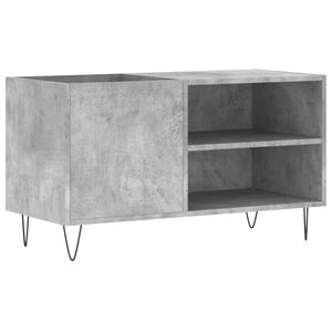vidaXL Omarica za gramofonske plo&scaron;če beton. siva 85x38x48 cm inž. les