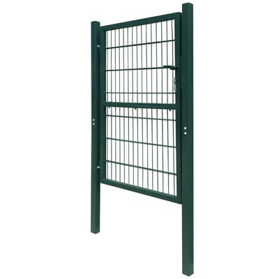 vidaXL 2D ograjna vrata (enojna) zelena 106x230 cm