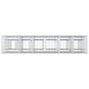 vidaXL Gabionska dvignjena postelja 3 pcs srebrna 250 x 50 x 150 cm