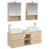 vidaXL Komplet pohi&scaron;tva za kopalnico 5 pcs Sonoma hrast