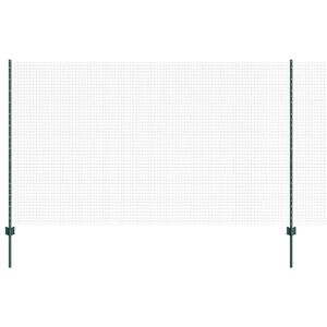 vidaXL Varjen žični ograjo s stebri 25 x 1,4 m Jeklo s PVC premazom