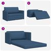 vidaXL Sofa postelja 110cm Modra blago