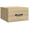 vidaXL Stenska nočna omarica sonoma hrast 35x35x20 cm