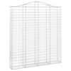 vidaXL Obokane gabion ko&scaron;are 6 kosi 200x30x220/240 cm pocinkano železo