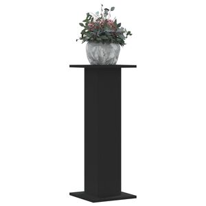 vidaXL Stojalo za rastline 2 kosa črno 30x30x80 cm inženirski les