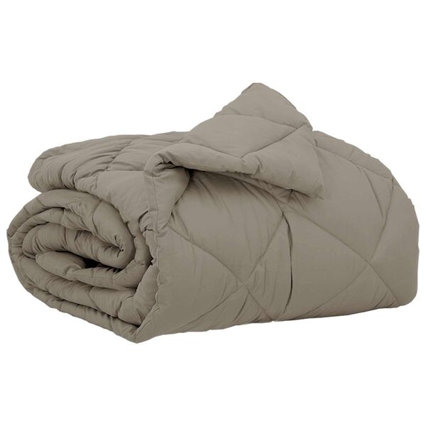 vidaXL Polna celoletna prevleka Svetlo siva 200 x 155 cm Mikrovlakna