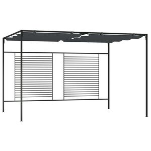 vidaXL Paviljon z zložljivo streho 4x3x2,3 m antraciten 180 g/m&sup2;
