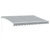 vidaXL Ročno zložljiva tenda antracit in bela 350x250 cm