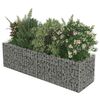 vidaXL Visoka greda gabion pocinkano jeklo 180x50x50 cm