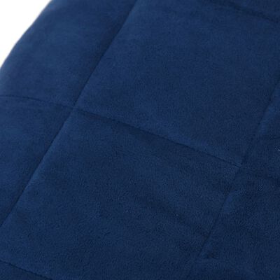 vidaXL Obtežena odeja modra 135x200 cm 6 kg blago