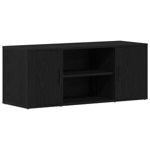vidaXL TV omarica 100 x 35 x 40 cm Črni hrast Inženirski les