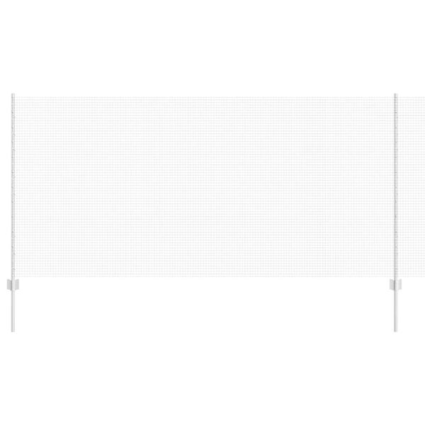 vidaXL Ograja s stebrom srebrna 1,2 x 10 m Jeklo