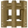 vidaXL Vrtna visoka greda z ograjico 100x30x30 cm impreg. borovina
