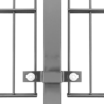 vidaXL Ograjni paneli s stebrički premazano železo 6x1,6 m antracit