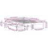 vidaXL Posteljni okvir brez vzmetnice 120x190 cm trdna borovina