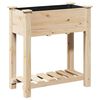 vidaXL Vrtni lonček Bež 71 x 37 x 76,5 cm Trdna smreka