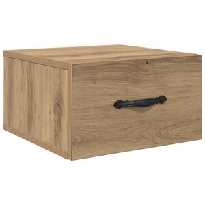vidaXL Nočna omarica artisan hrast 35 x 35 x 20 cm Inženirski les
