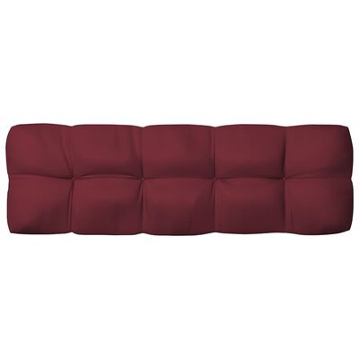 vidaXL Blazine za kavč iz palet 7 kosov vinsko rdeče