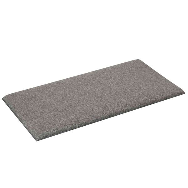 vidaXL Stenska glavna postelja 12 pcs Svetlo siva 30 x 15 cm blago