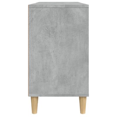 vidaXL Omarica za umivalnik betonsko siva 80x33x60 cm inženirski les