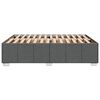 vidaXL Posteljni okvir brez vzmetnice temno siv 160x200 cm blago