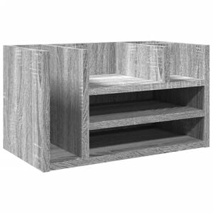 vidaXL Organizator za pisalno mizo siva sonoma 44,5x24x25 cm